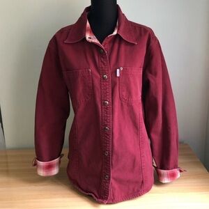 Carhartt Women's Burgundy Jean Jacket - Like New